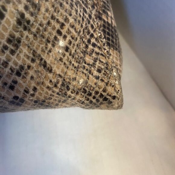 Michael Kors Michael Kors Hamilton Python-Embossed Satchel - Picture 7 of 9